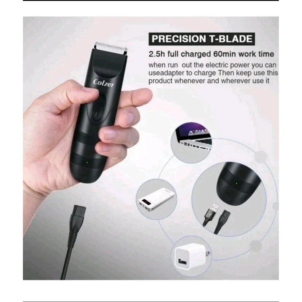 Colzer Hair Clipper for Men Professional‎ Cordless Clippers Haircut Hair Trimmer